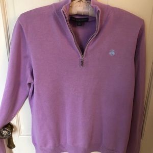 NWOT Brooks Brothers cotton zipper pullover